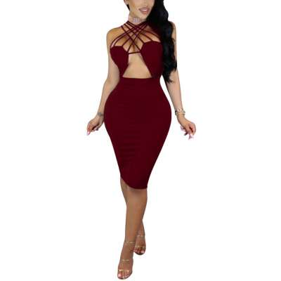 Noble Wine Red Bodycon Empire Waist Dresses Brushed Mini Length Shop Online Beauties Dress